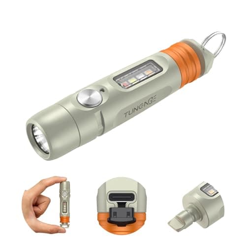 S15PRO-TK Rechargeable EDC Keychain Flashlight,750Lm Mini Light & COB