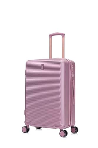 CELIMS - Linea Premium | TSA Padlock | Expandable | 8 Wheels 360 | Peach Skin | Cabin Suitcase, Large, Medium | ABS, Cloud Pink, Medium, Medium