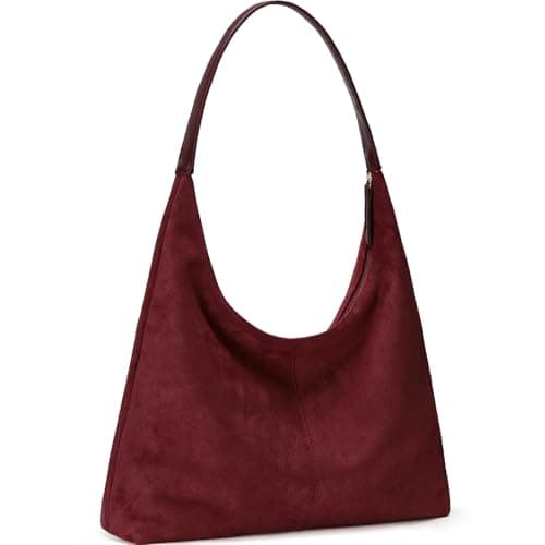 WantGor Large Tote Bag for Women, Suede Shoulder Purses