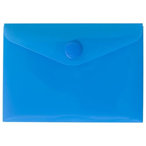 eco-eco A7 50% Recycled Assorted Colours Press Stud Popper Wallet, Plastic Folders (Pack of 25), 105mm x 74mm, eco077x25 — view 5