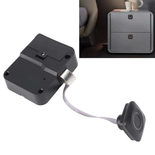 BIL Fingerprint Cabinet Lock, Keyless File Drawer Wardrobe Lock, Smart Biometric Cabinet Lock, Zinc Alloy Furniture for Fingerprint Drawer Lock, Door Locker — view 2