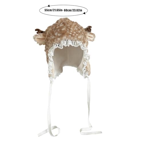 Plush Hat Antler Print Costume Accessory — view 5