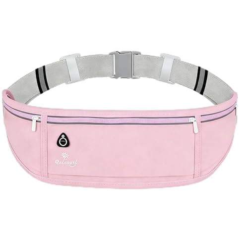 QZLSAYSL Running Belt, Pink Running Belt，Waterproof，Pink