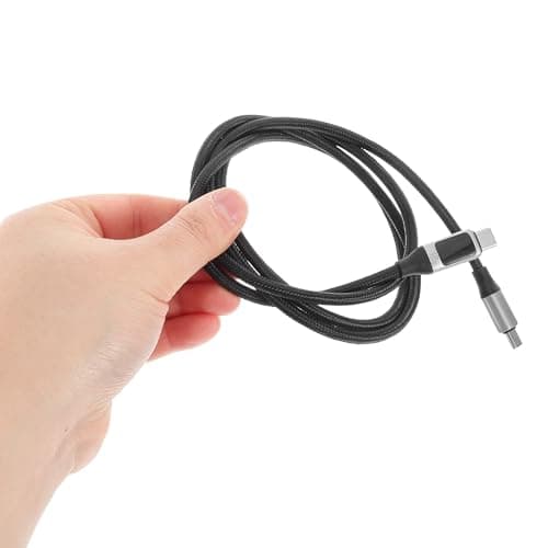 HEATSHAKING LED Display Charging Cable Usb-c Data Cable 100w Nylon Zinc Alloy for Mobile Phones and Tablets Travel Car Use Beige — view 4