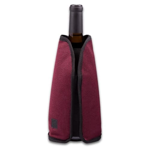 Wine Cooler Sleeve by Oak & Ember – Insulated Portable Bottle Chiller – Fits Wine & Champagne Bottles, Keeps Drinks Cold for Picnics, BBQs & Outdoor Entertaining (Cherry Red) — view 2