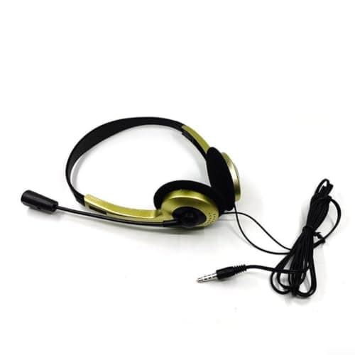 MoSundi Compact Over-Ear Headphones Wired with Mic(Gold)