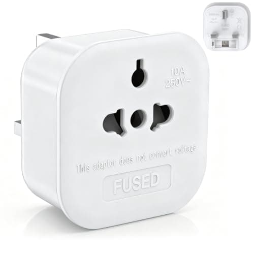 European to UK Plug Adapter US to UK Power Adaptor,US to UK Travel Adapter,13A 250V World Global Appliance Converter for the Visitor from USA, EU, Australia, Thailand, Canada, Japan,China.