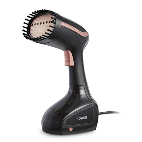 Tower Garment Steamer 1000W, Handheld Clothes Steamer for Travel, Compact Design, 200ml Tank, Vertical & Horizontal Steam, Quick Crease Removal, Rose Gold (T22014RGB)