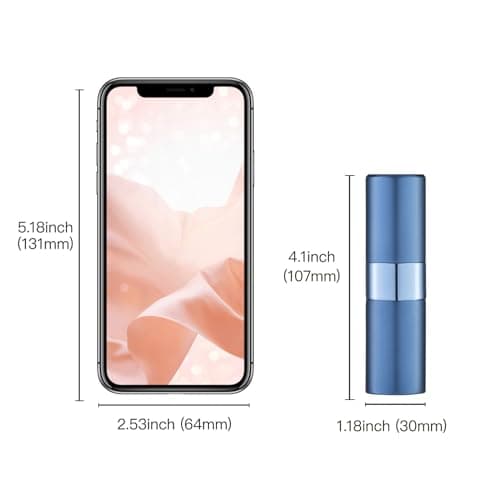 Toureal Travel Perfume Atomiser Refillable, 20ml Spray Bottle,Blue — view 5