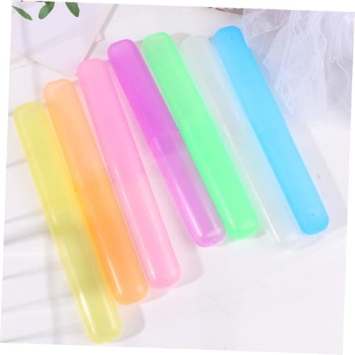 Ciieeo Toothbrush Plastic Box Portable Tooth Brush es Case with 21pcs Breathable Storage Travel and Home — view 5