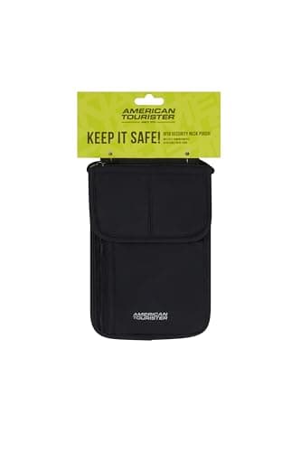 American Tourister – RFID Neck Pouch for Women and Men, Safe & Compact, Travel Neck Pouch for Cash, Cards, Tickets & Passport, Black — view 5