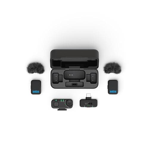GoPro Wireless Mic Complete Kit (2 TX, 2 RX, Charging Case) - For GoPro/Camera/iPhone/Android, Ultra-Compact, Noise Reduction, Gain Control, Vlogging — view 3