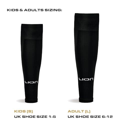 LION SPORTSWEAR Kids/Youth Football Sock Sleeves To Accompany Grip Socks - Fits Over Calf/Shin Pads - Variety Of Colors To Match Your Team Kit (Burgundy) — view 5