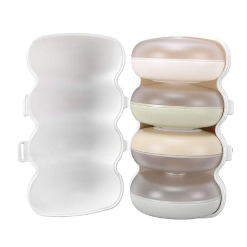 Matybobe Travel Refillable Bottles Set, Compact Press Type Cosmetic Containers for Skincare Products, Perfect for On-the-Go and Vacations, 4 Pack Design — view 6