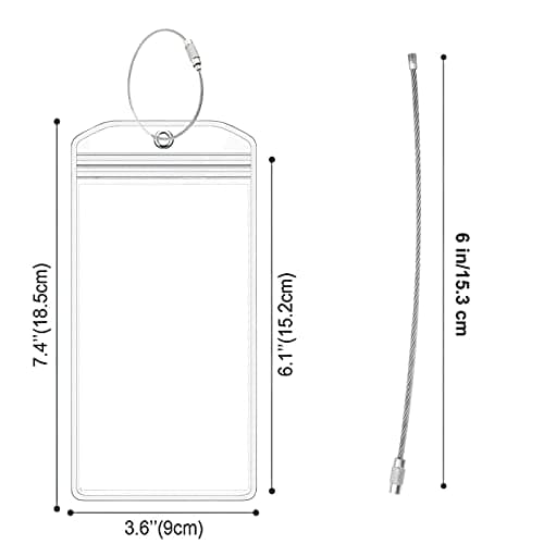 Yikki 10 Pcs Cruise Luggage Tag Holders for Princess Carnival P&0 MSC — view 2