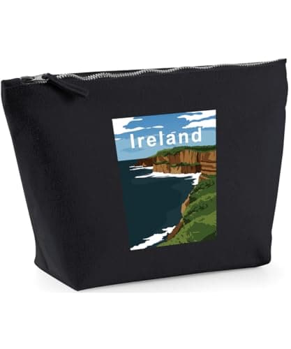 Hippowarehouse Ireland Printed Make up Cosmetic wash Bag 18x19x9cm