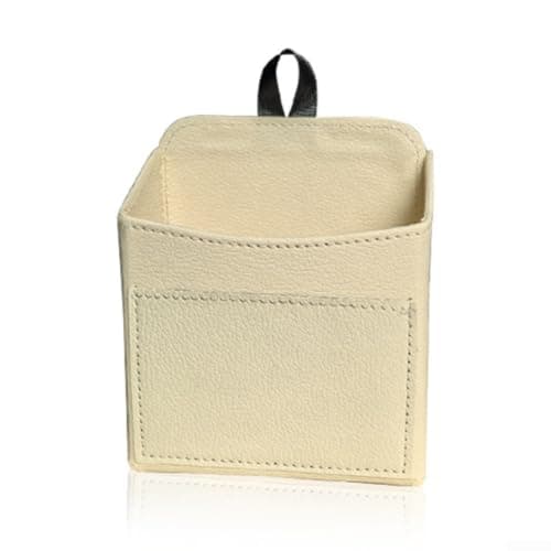 Car Air Vent Organizer PU Leather Door Pocket Storage Bag