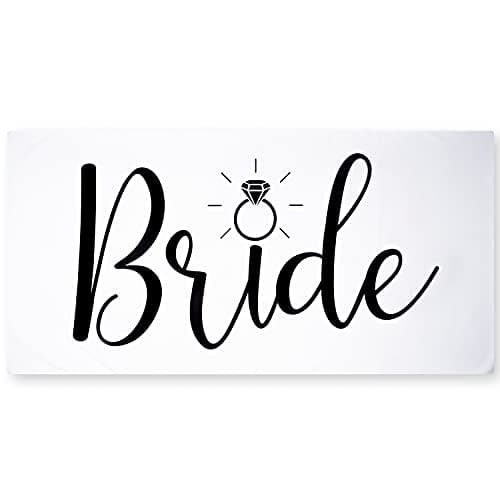 Ethisa Bride Beach Towel for Honeymoon and Bachelorette Party - Classic Design for Beach Bachelorette Party - Mrs Beach Towel for Bride To Be - Just Married Beach Wedding and Engagement Gift - 60"x30"