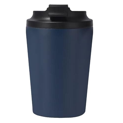 ZHIFENGYUAN Stainless Steel Insulated Coffee Cup with Spill Proof Lids,12oz(350ml),Unbreakable Durable,Reusable Drinking Cup,Gift for hot Cold iced, Travel Mug for Child Adults Outdoor(Navy Blue)