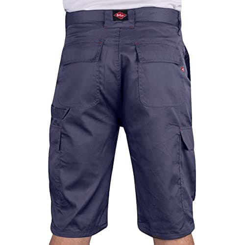 Lee Cooper Classic Multi Pocket Cargo Heavy Duty Easy Care Workwear Shorts, Navy, 38W — view 6