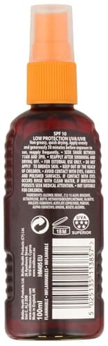 Malibu Sun SPF 10 Dry Oil Spray, Body Oil Mist, Tan Enhancing, 100ml — view 2