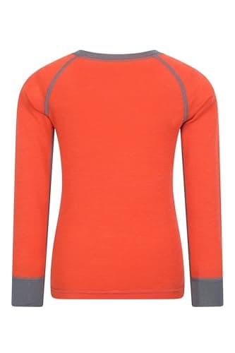 Mountain Warehouse Merino Kids Thermal Baselayer Top Orange 3-4y — view 3