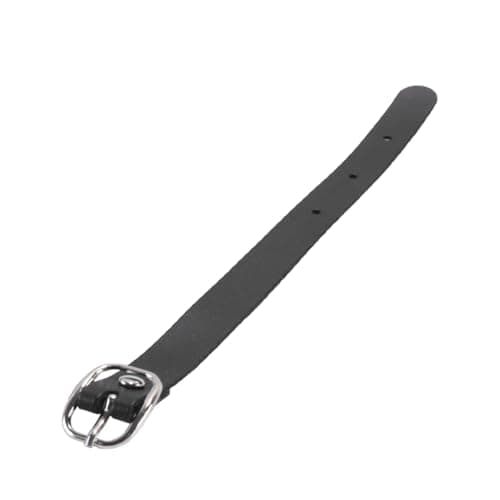 Voyoo 4Pcs Black Kilt Extender Buckle Straps, 19x1.2cm PU Faux Leather Luggage Straps for Tight Fitting Kilts Men's Kilt — view 4
