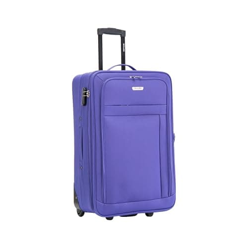 26" Medium Suitcase Super Lightweight Luggage 20% Expandable Combination Lock 2 Wheel Soft Shell Hold Check in Luggage for 15 to 20kg