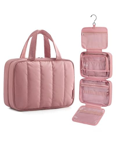BAGSMART Hanging Travel Toiletry Bag with 360° Hook, Waterproof Wash Bag