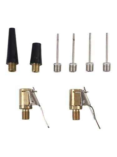 FACAIIO Multi-Function Metal Valve Adapter Kit 8-Pack for Vehicle Tires Bikes Balls Mattresses Travel Tool