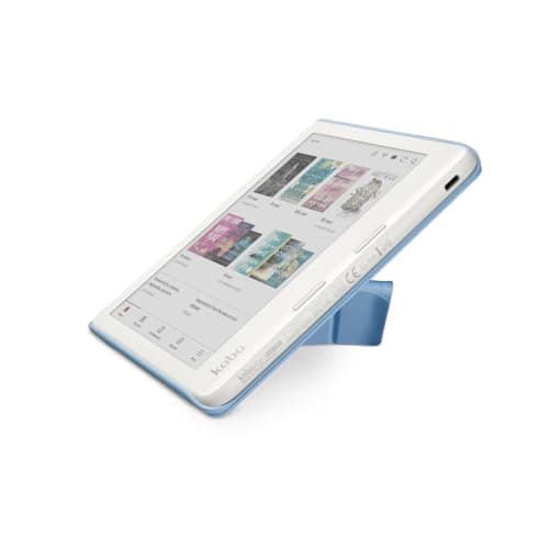 Kobo Libra Colour SleepCover Case, Dusk Blue, Vegan Leather — view 4