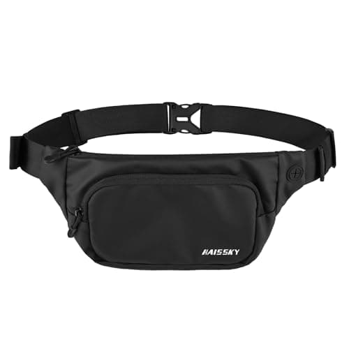 HAISSKY Running Belt Bum Bag, Water-Resistant Waist Pack Adjustable Fit
