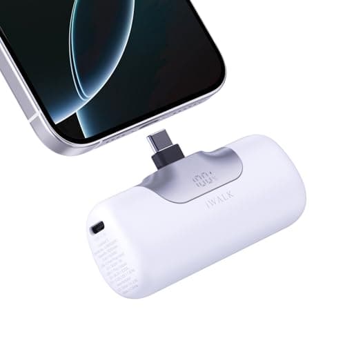 iWALK Portable Charger 5500mAh Next-Gen Small Power Bank 22.5W Fast Charging Battery USB-C Portable Phone Charger for iPhone 17/16 Plus/16 Pro/16 Pro Max/15 series,iPad, Samsung Galaxy S24/S23 Android