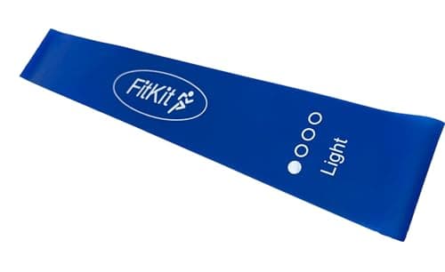 Resistance Exercise Loop Band Perfect for Yoga, Pilates, Gym, Fitness + More (1x Blue - Light Band) — view 3
