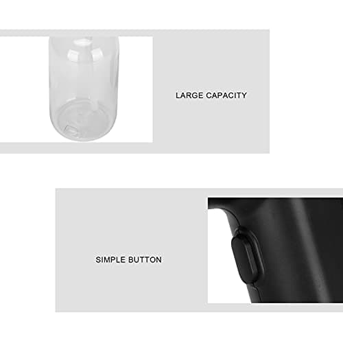 COJJ Handheld Atomizer Sprayer, USB Charge Nano Sprayer Sanitizer Gun with 300ml Capacity, Wireless Mist Disinfectant Fogger, Alcohol Spray Gun for Home School Office (Black) — view 6