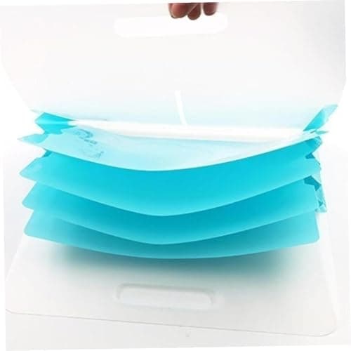 TOGEVAL 2pcs Accordion File Folder Multifunction Document Folders for Receipt Organizer Handle for Travel Organiser Packing Bags — view 5