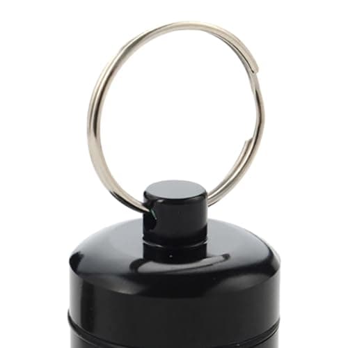 Aluminum Pill Keychain Container Creams Earplug for Biking Traveling — view 5