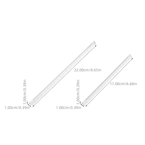 GRADENEVE Rulers School Ruler Set Portable for Architects and Engineers and 2pcs Multi-Functional Prism Design, Lightweight Plastic Measuring Tools for Back to School Party Outdoor — view 2