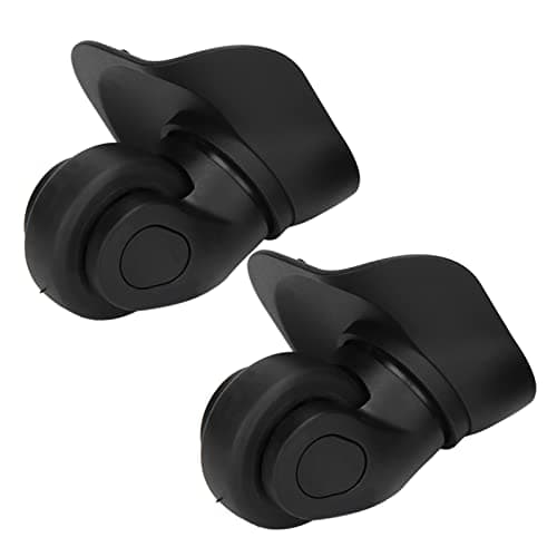 Alomejor A03 Black Suitcase Replacement Wheel Quiet Single Row Mute Luggage Wheel for Outdoor Travelers