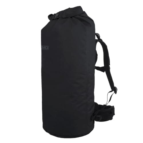 Lomo 60L Tactical Dry Bag Rucksack - Black Outdoors Camping