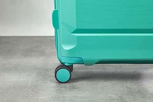 Rock Tulum Medium 63/71L Expandable Hard Shell Suitcase - Turquoise — view 3