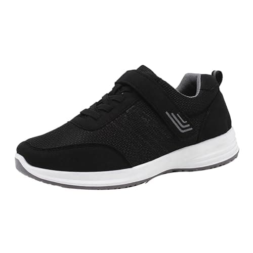Memory Foam Trainers Hiking Trainers Walking Shoes Fall 2024 New Running Shoes Travel Soft Bottom Men Women with The Same Sports Orthopedic Tennis Non Gym Trainer Womens Dark Gray 6 — view 3