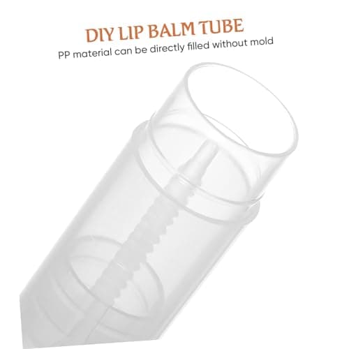 Empty Lip Balm Tubes 50pcs Plastic Push Wheel Refillable Mini Containers — view 6