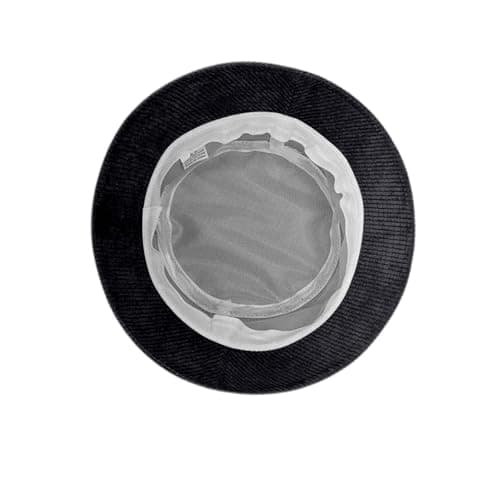 Winter Cord Fishing Hat Unisex Street Style Beret Hat Adjustable Bucket Cap for Men and Women, black, One Size — view 2