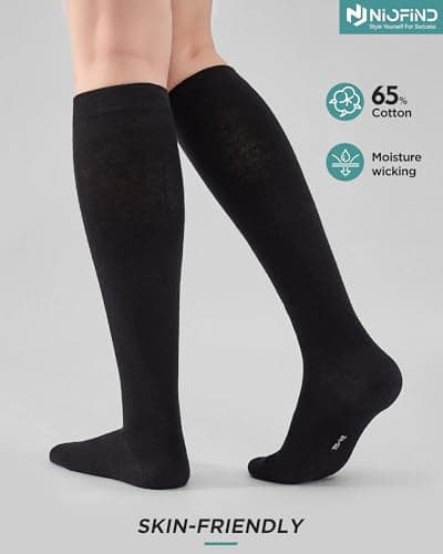 Niofind Compression Socks for Women & Men, 15–20mmHg, Knee High — view 2