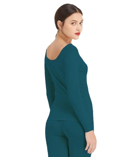 Mcilia Women's Scoop Neck Ultrathin Modal Thermal Baselayer Top — view 2