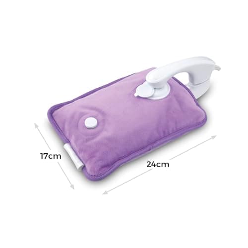 Carmen C85043PUR Rechargeable Hot Water Bottle & Cosy Hand, Body Warmer, Fast Heating, No Refill, Over Heat Protection, Portable Heating Pad for Pain Relief, Automatic Temperature Control, Purple — view 5