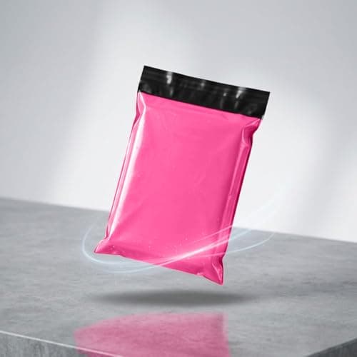 iSOUL 10x Large Mailing Bags, 17x24 Strong Large Vinted Mailing Postal Postage Bags [Use in Parcel, Delivery, Shipping, Mail, Package] [43.2cmx61cm] Hot Pink Bag — view 5