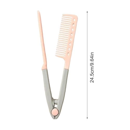 Straighten Comb V Shaped Flat Ironing Styling Smoothing Brush — view 5