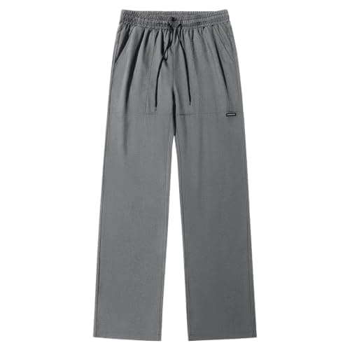 Mens Lightweight Hiking Trousers Drawstring, Mens Stretch Walking Pants